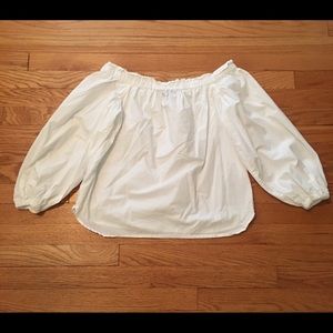 J.Crew Poplin Off The Shoulder Top Size 4